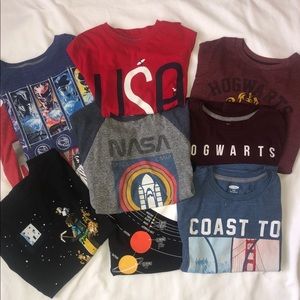 Lot of 9 Old Navy Boys short sleeve tshirts.